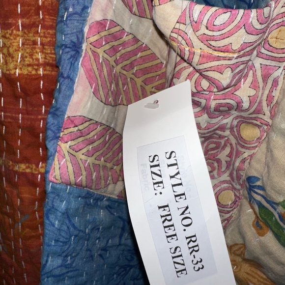 Rahab’s Rope Reversible Kantha Patchwork Kimono Robe - Picture 10 of 12
